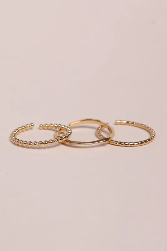 Trio bagues Iva, Emy, Evy sold by Waekura