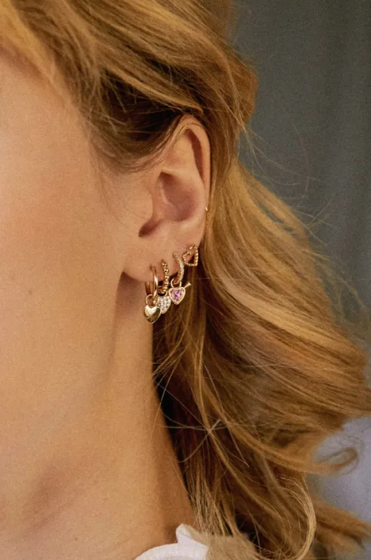 Charms Coeur Fleche Rose sold by Waekura