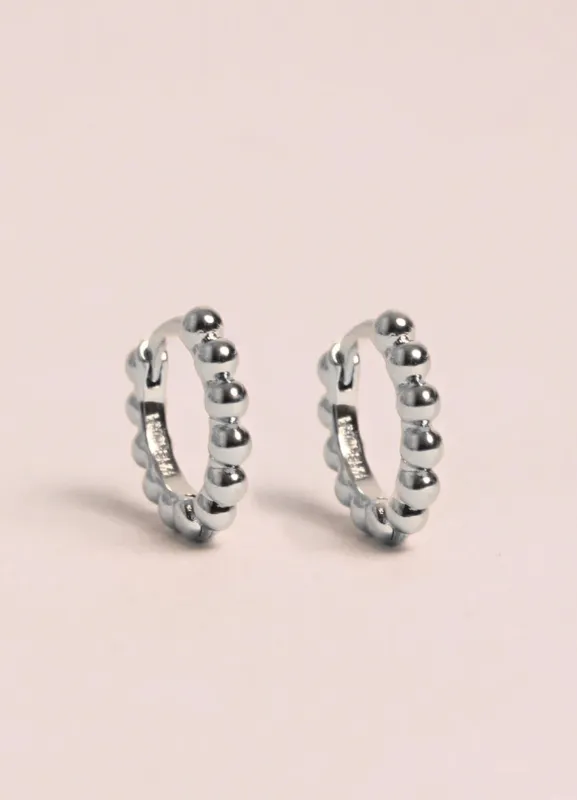 Mini créoles bille - Palladium sold by Waekura