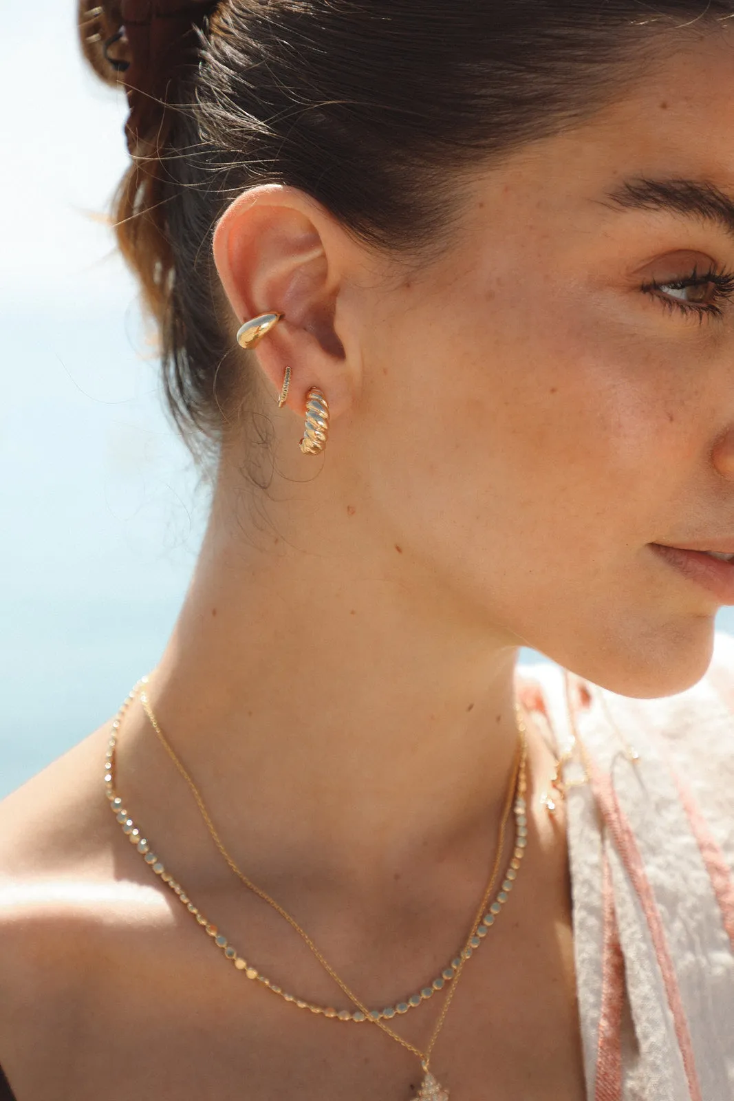 Mini créoles péridot sold by Waekura