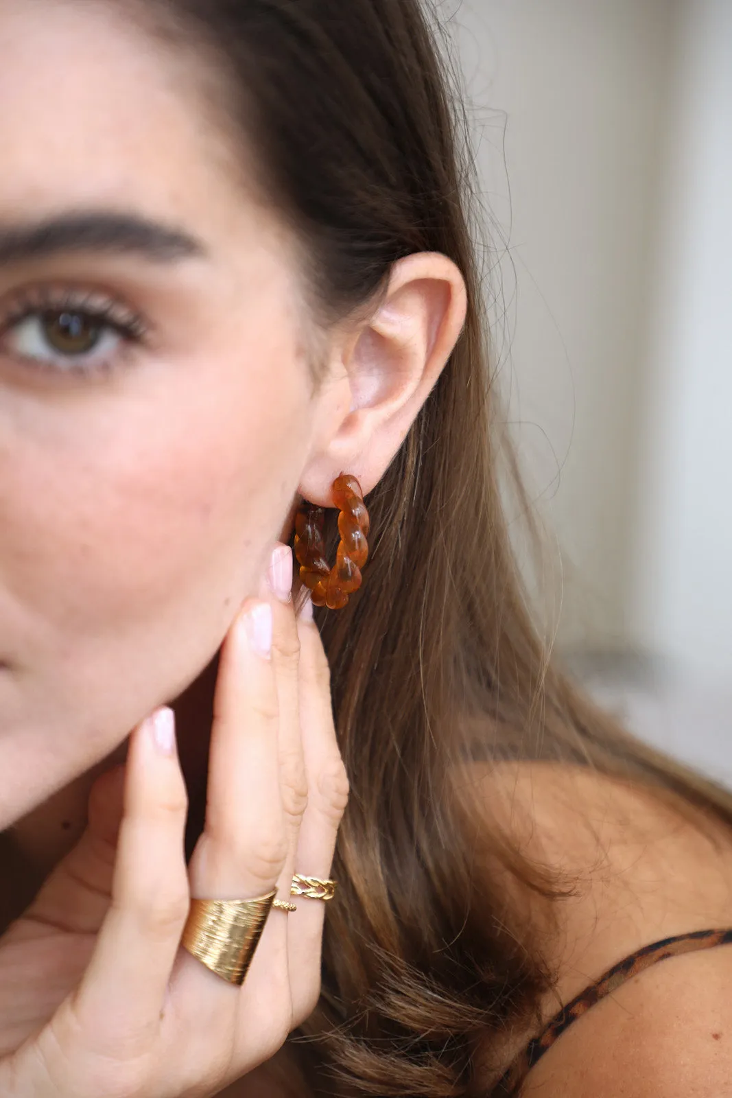 Boucles d'oreilles Roma - Miel sold by Waekura product image thumbnail 2