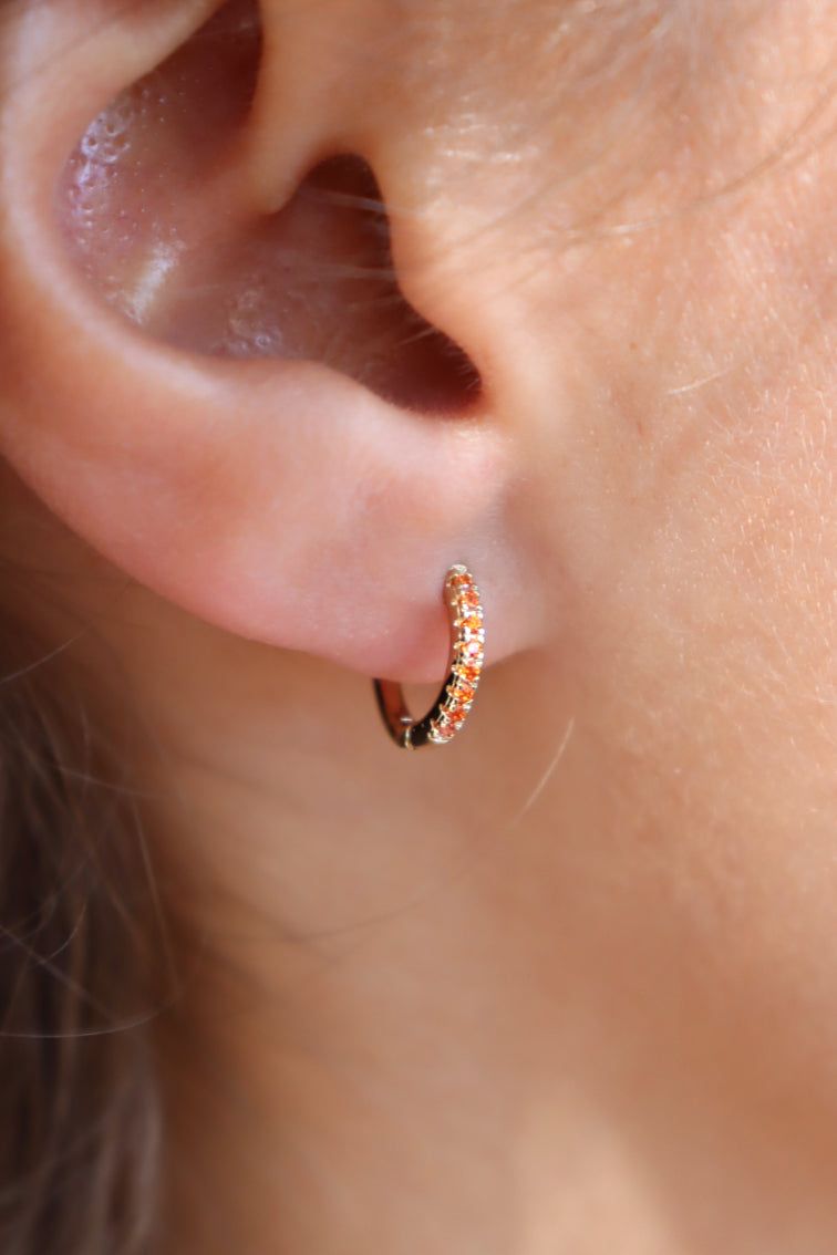 Mini créoles orange sold by Waekura product image thumbnail 3