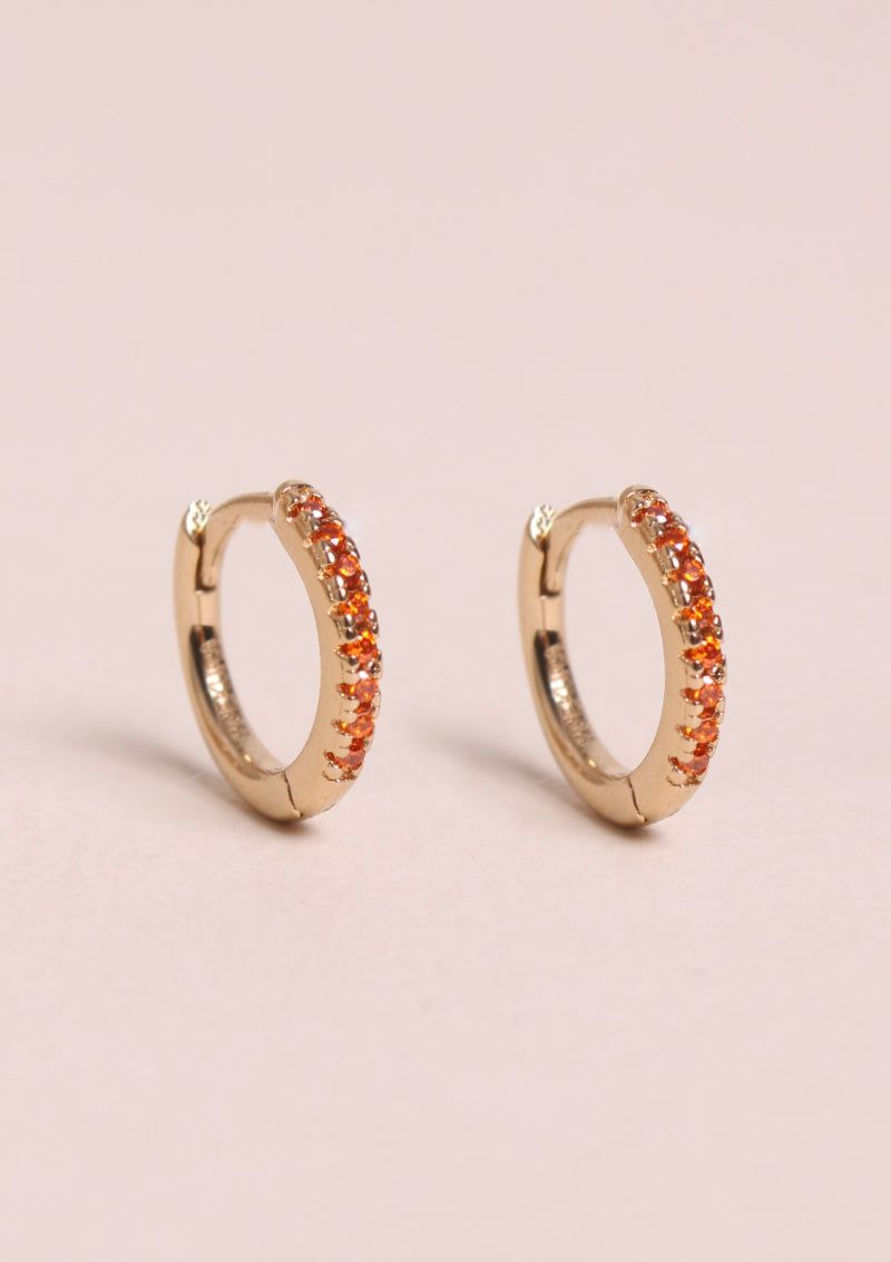 Mini créoles orange sold by Waekura