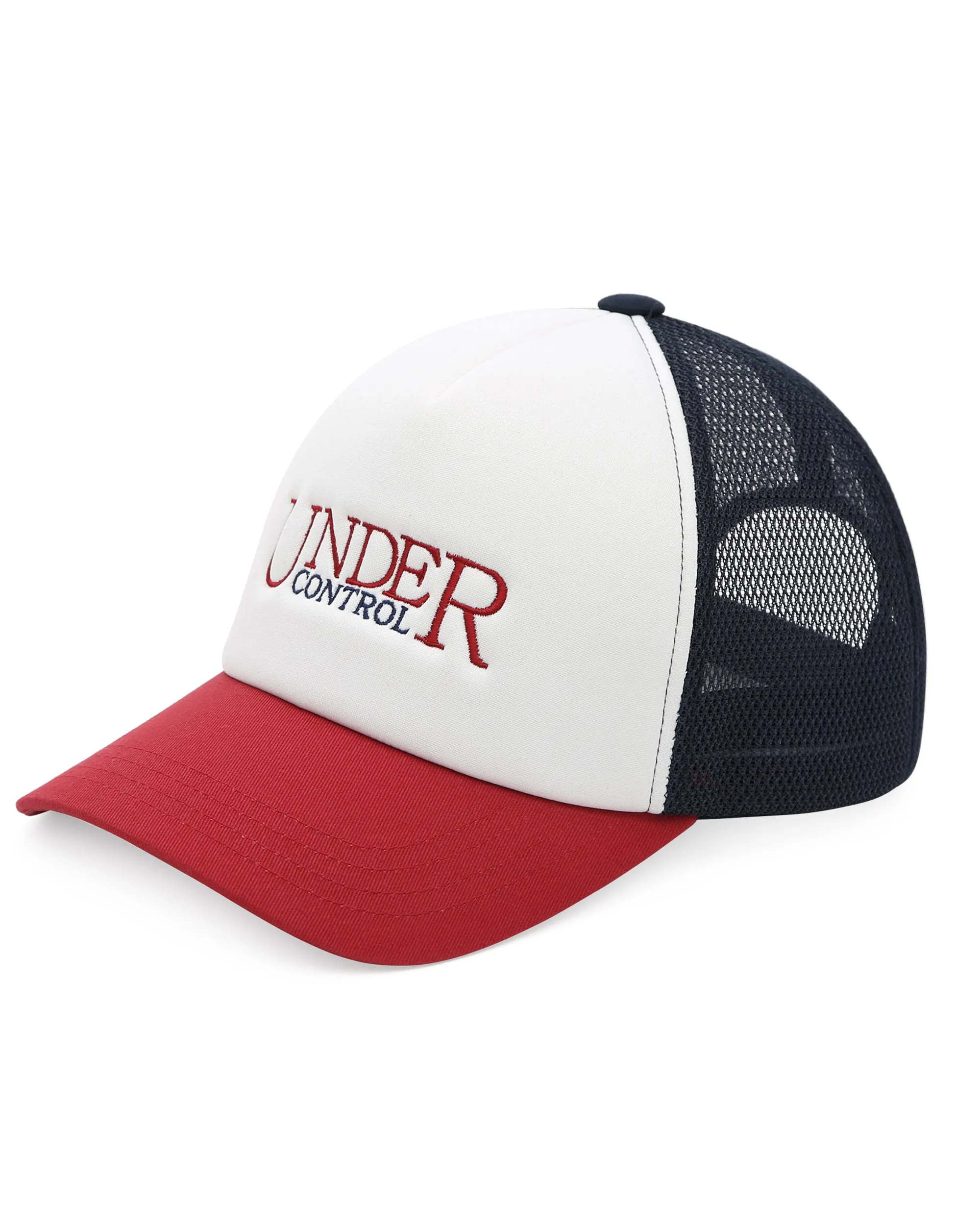 SIGNATURE / MESH TRUCKER B B / NAVY RED sold by Undercontrol