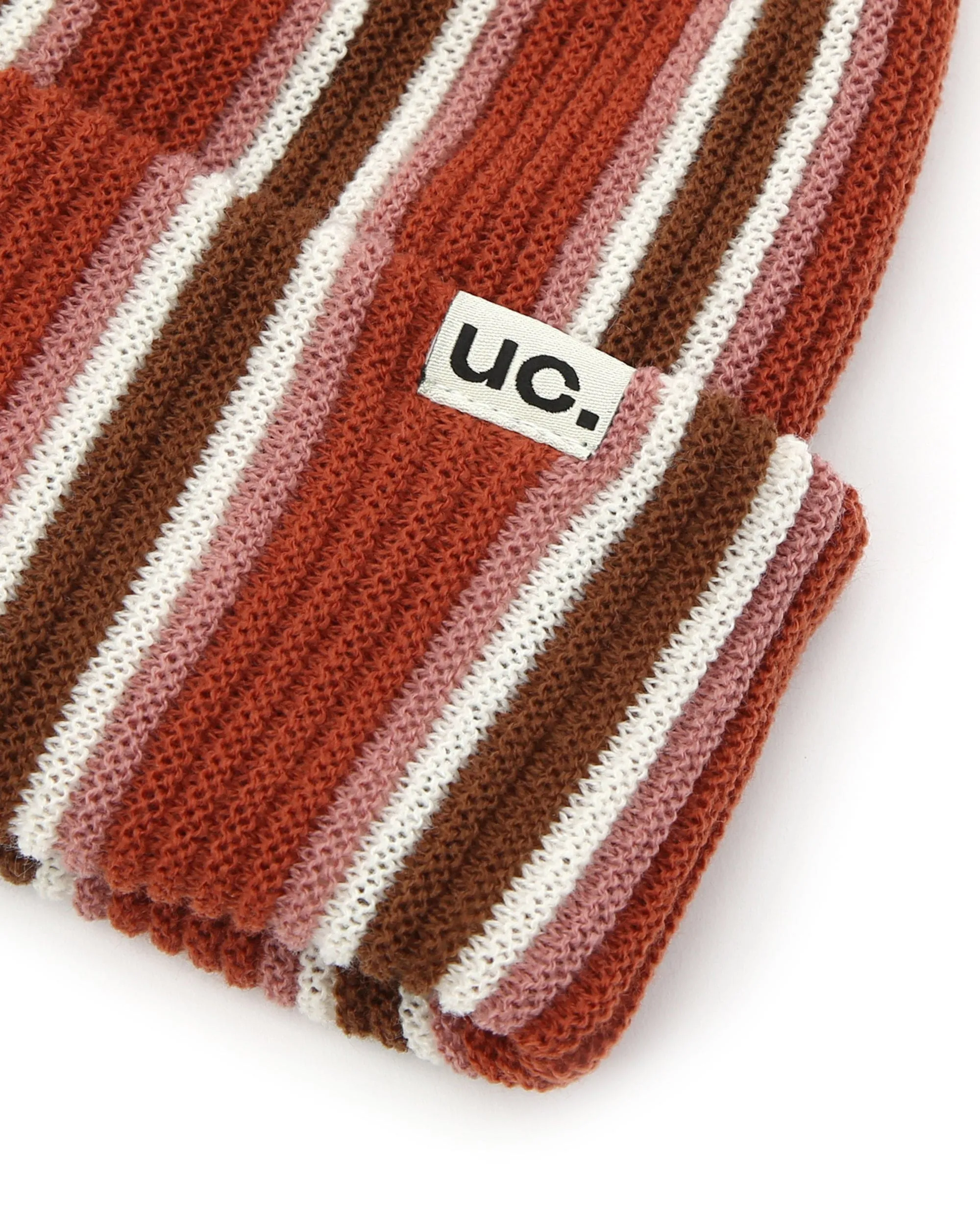 BEANIE / VERTICAL STRIPE / BRICK sold by Undercontrol product image thumbnail 4