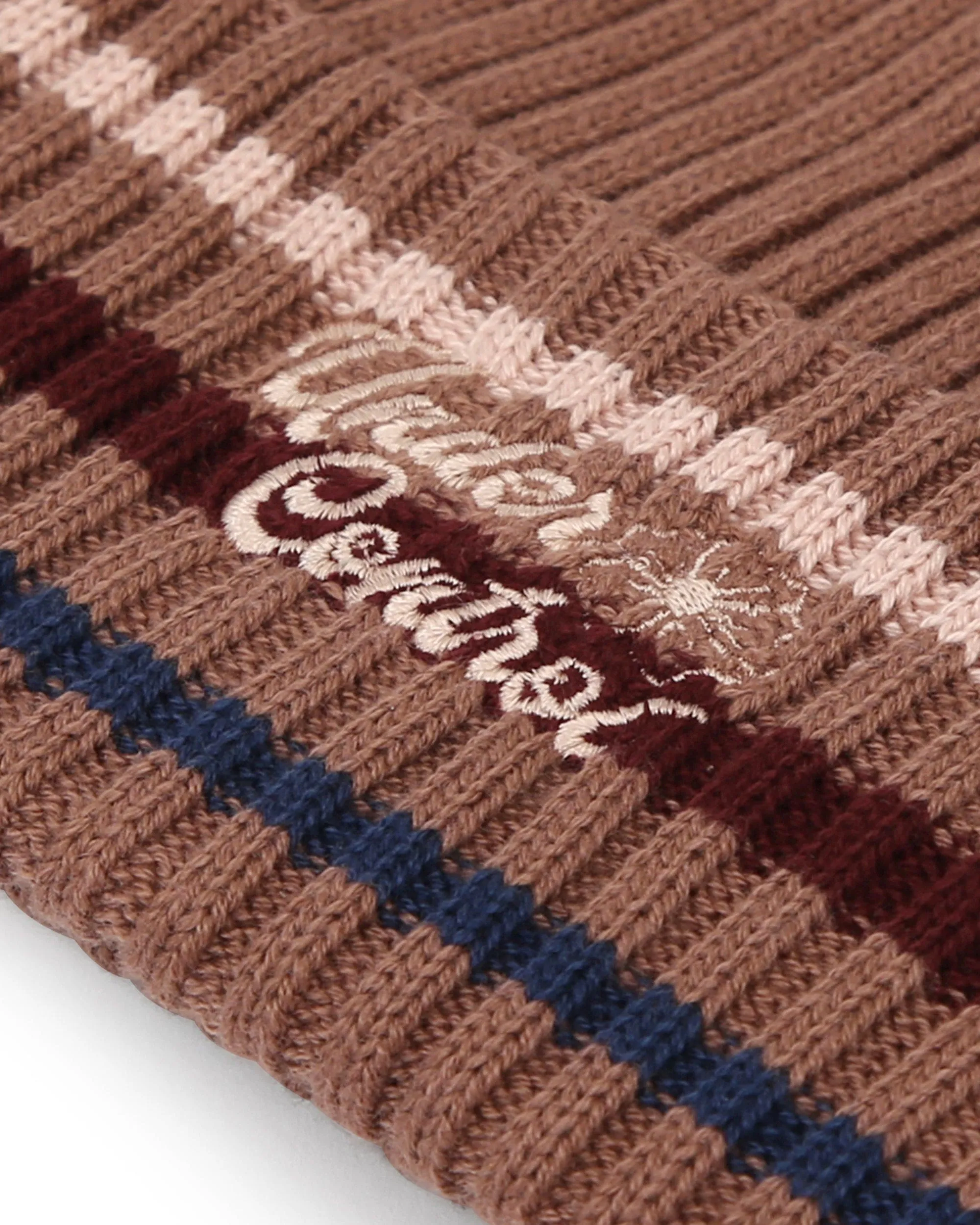 BEANIE / FLORAL SCRIPT / M STRIPE / D PINK sold by Undercontrol product image thumbnail 3