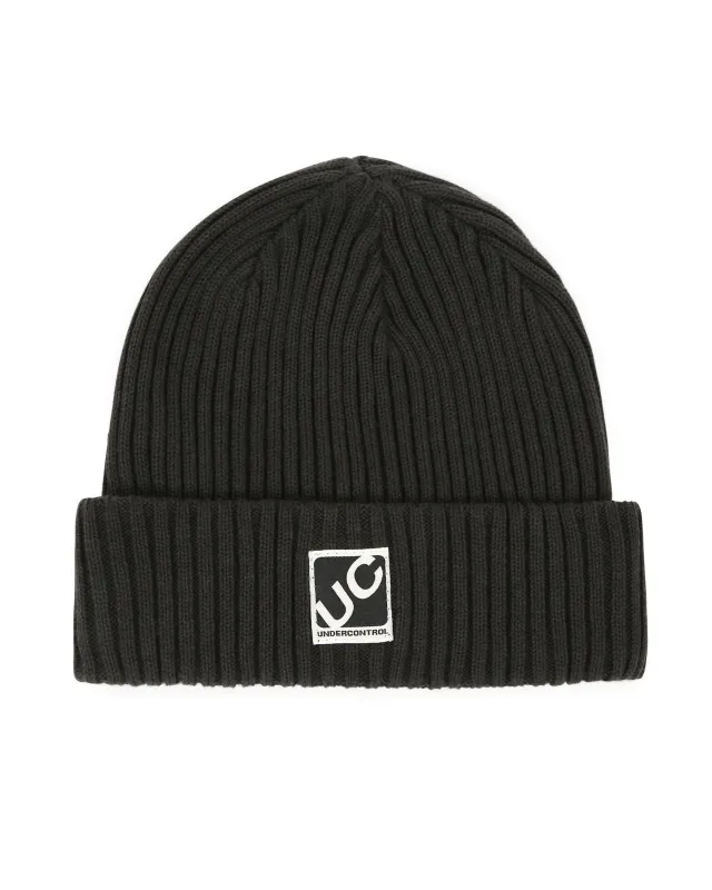 BEANIE / CROSS BOX LOGO / R CHARCOAL made by Undercontrol