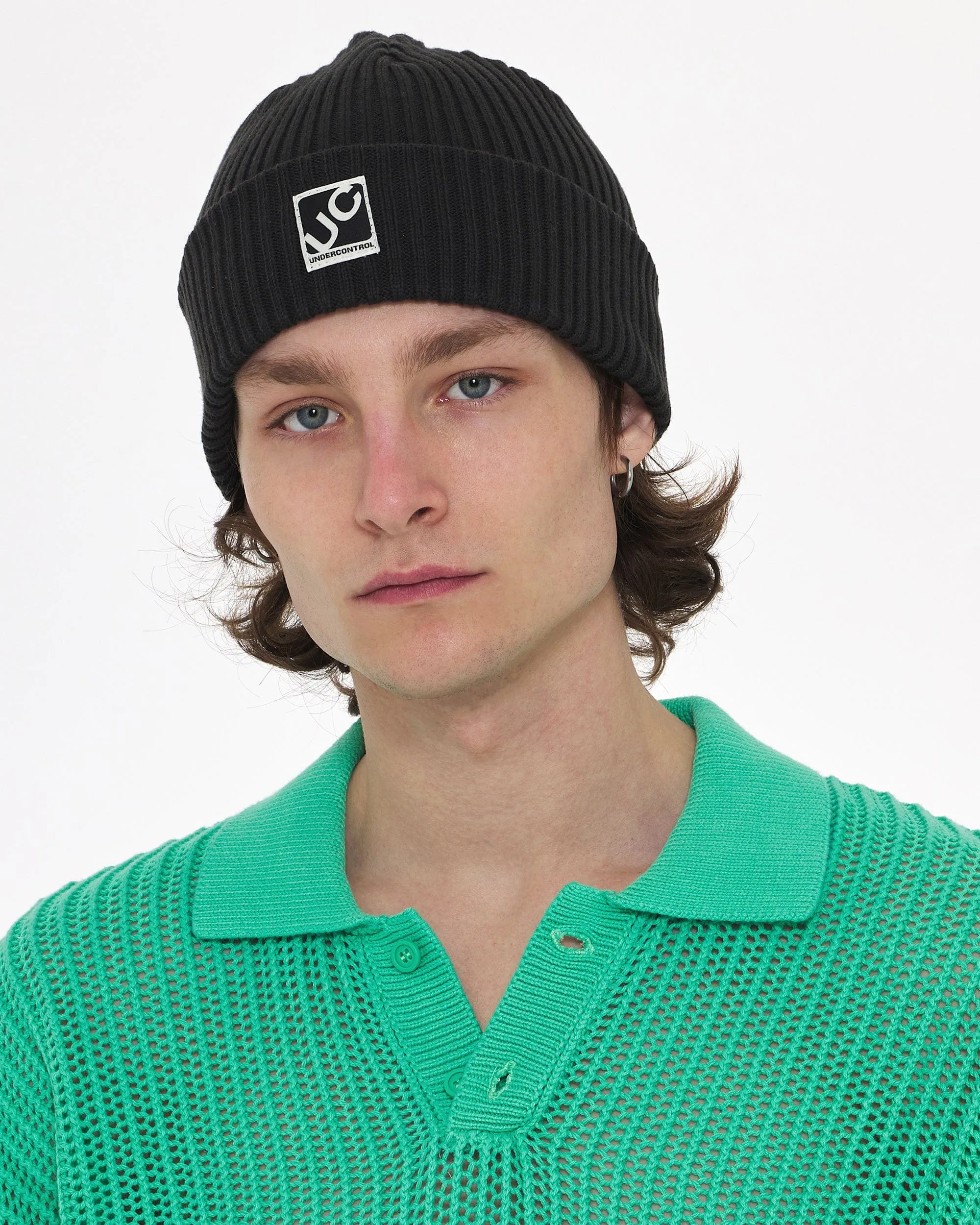 BEANIE / CROSS BOX LOGO / R CHARCOAL sold by Undercontrol product image thumbnail 2