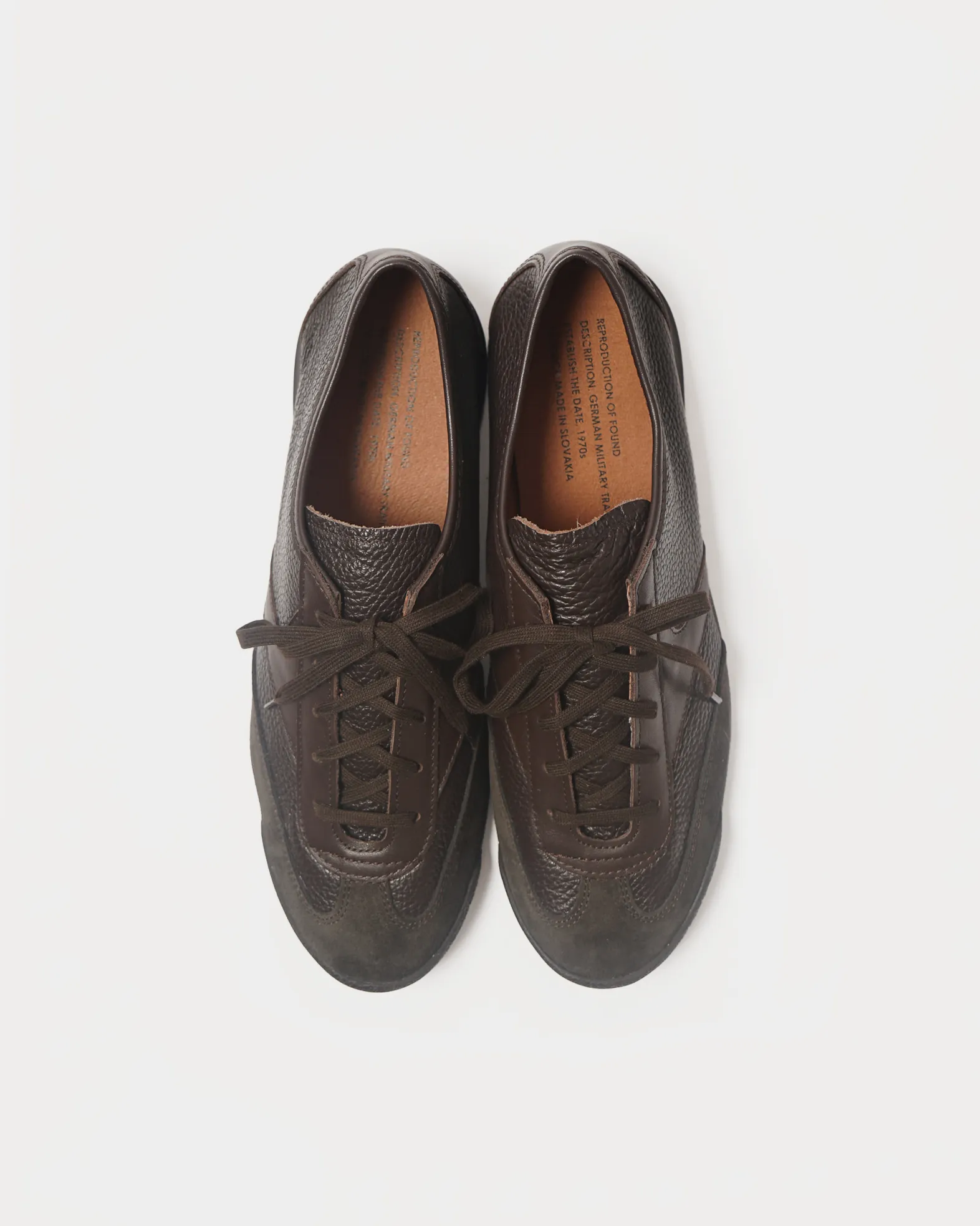 German Military Trainer 1717MSL / Dark Brown x Dark Brown Sole sold by Reproduction of Fround product image thumbnail 2