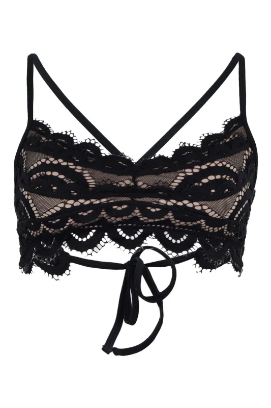 Lace Bralette Midnight sold by Sand Dollar