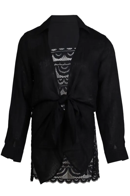 Lace Tunic Midnight made by PQ Swim