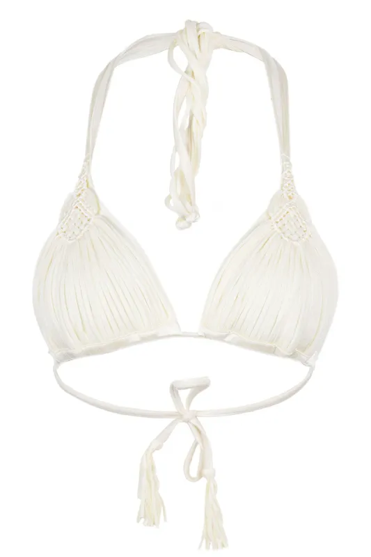 Mila Triangle Top Cream made by PQ Swim