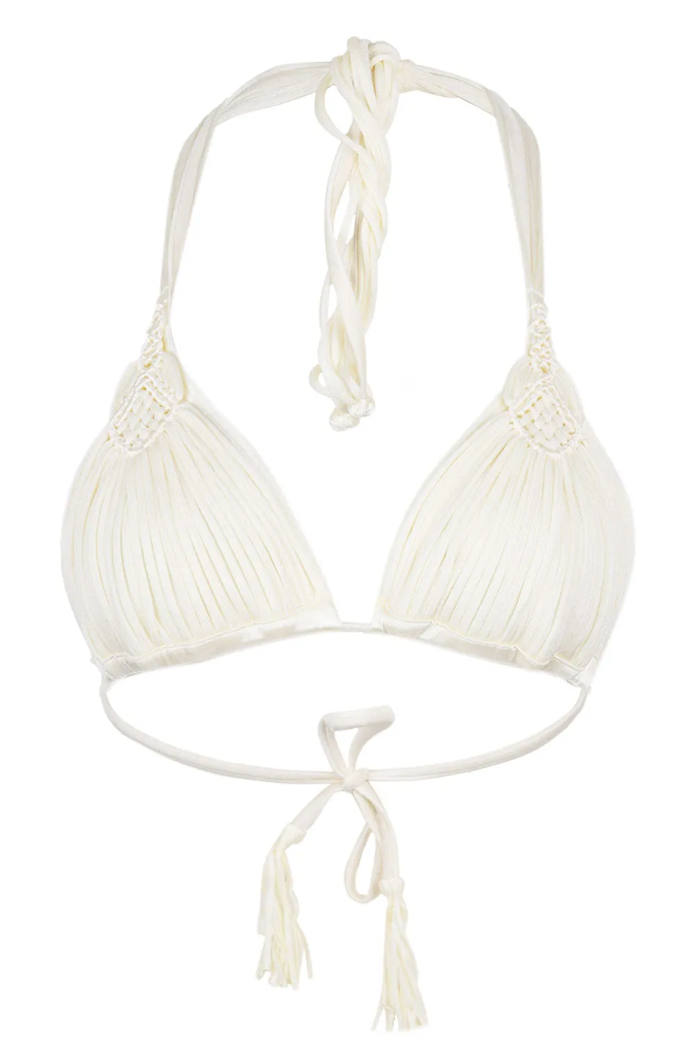 Mila Triangle Top Cream sold by Sand Dollar