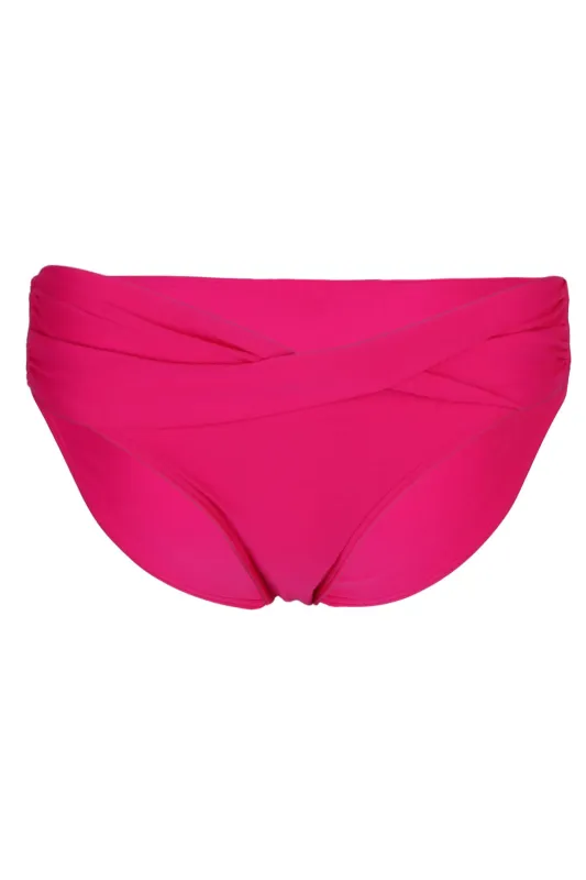 Maria Twist Front Bottom Hot Pink sold by Sand Dollar