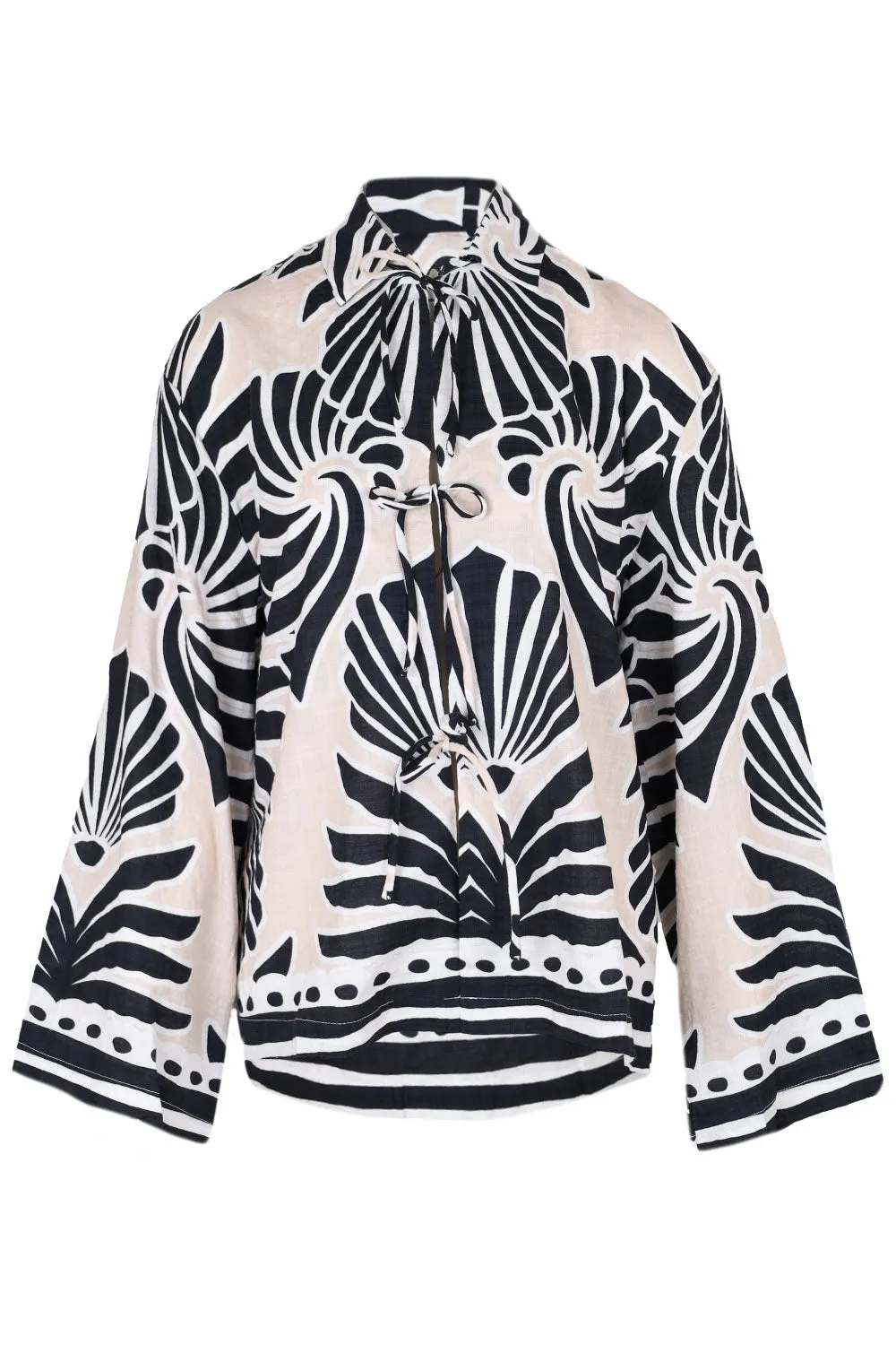 Clementine Sleeved Top Brodie Sand sold by Sand Dollar