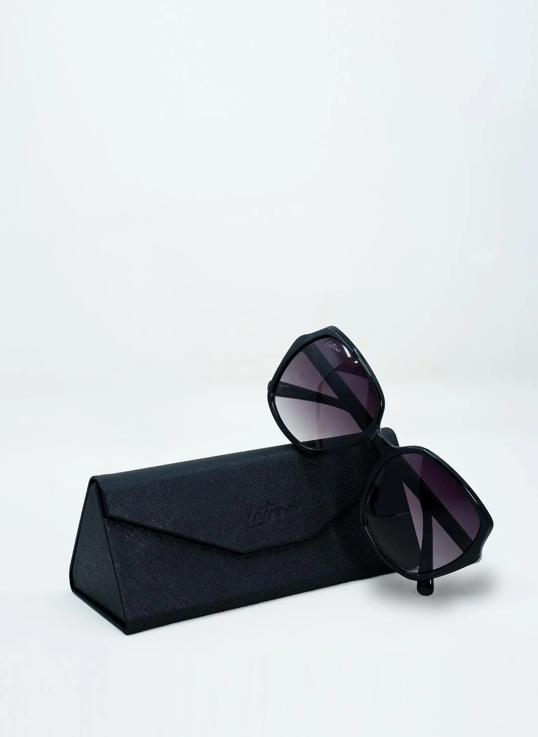 Oversized Black Sunglasses in Butterfly Design sold by Sand Dollar product image thumbnail 3
