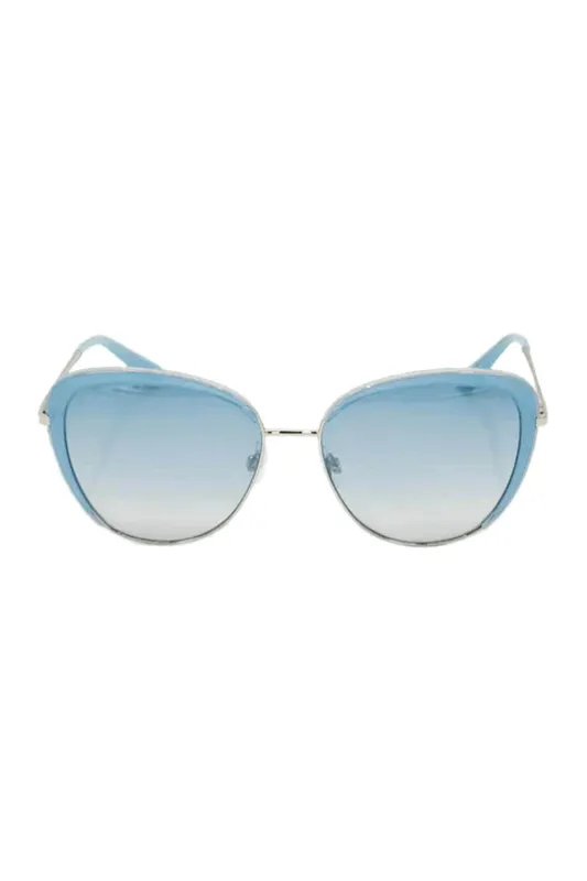 Womens Cat Eye Sunglasses with Blue Lens made by Sand Dollar