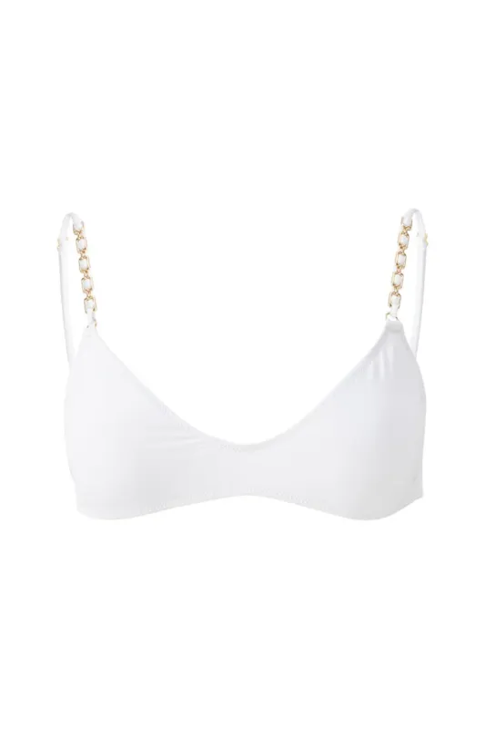 Lima Bikini Top White sold by Sand Dollar