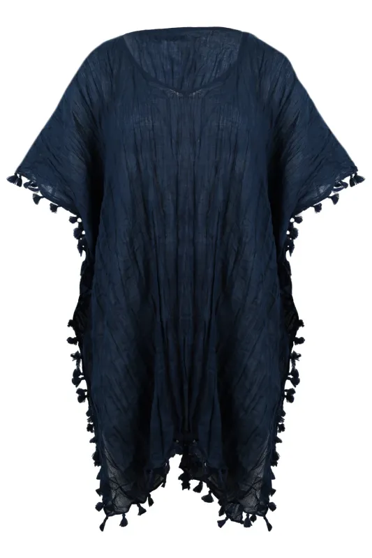 Amnesia Kaftan Indigo sold by Sand Dollar