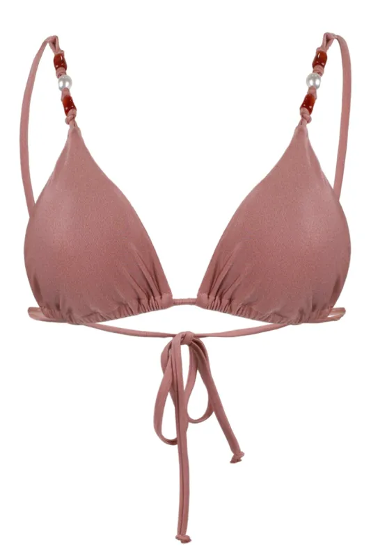 Palermo Slide Tri Bikini Top Mocha sold by Sand Dollar
