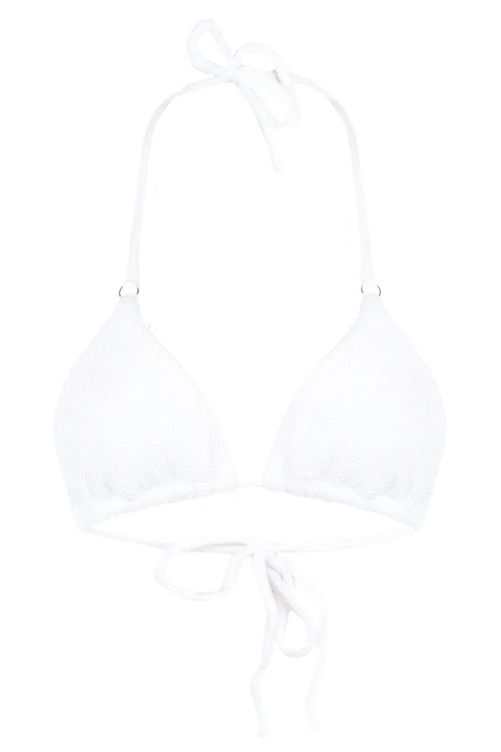 Slide Tri Bikini Top White sold by Sand Dollar