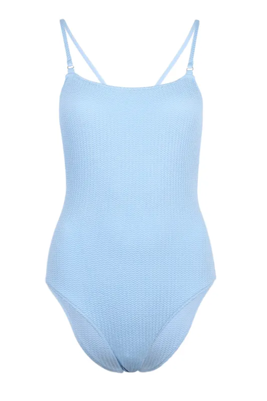 Scoop Neck One Piece Cornflower sold by Sand Dollar