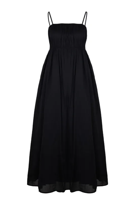 Piped Maxi Dress Black sold by Sand Dollar