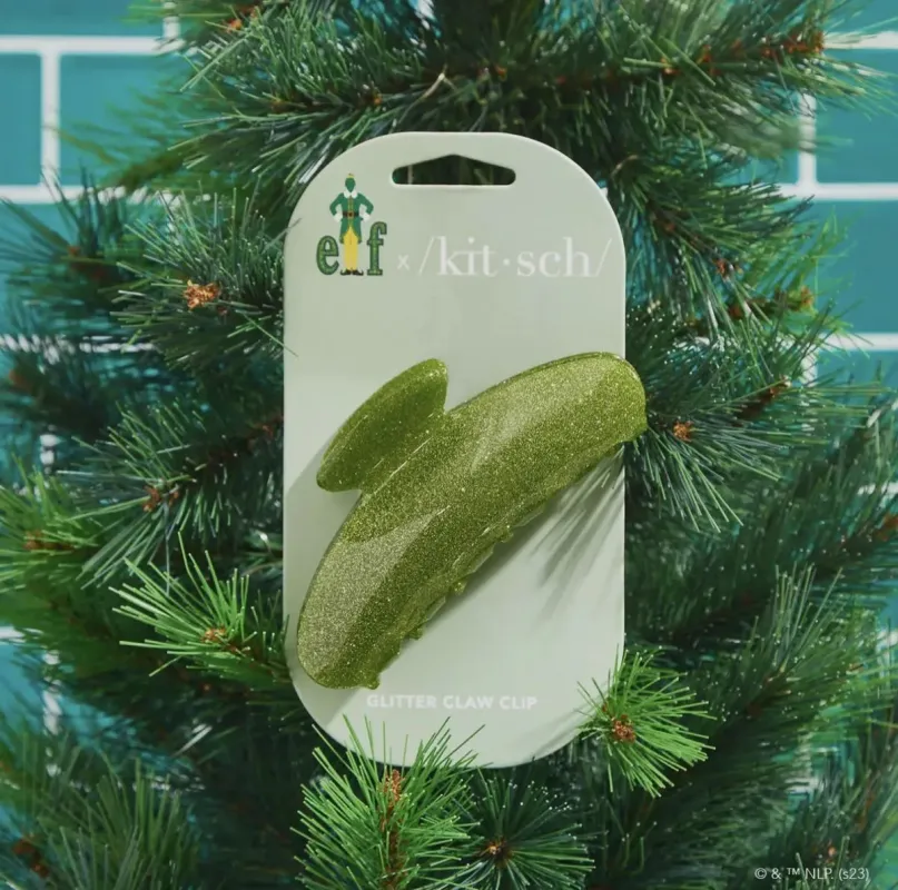 Elf x Kitsch Glitter Claw Clip Green sold by Sand Dollar