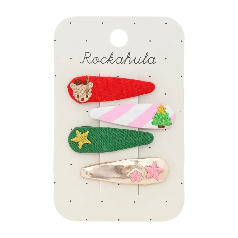 Jolly Christmas Embroidered Clip Set sold by Sand Dollar