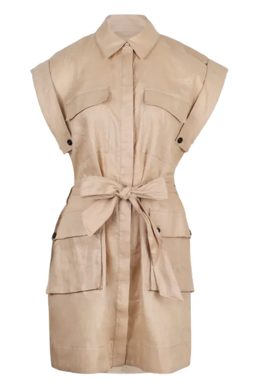 Sadie Mini Dress Cream sold by Sand Dollar