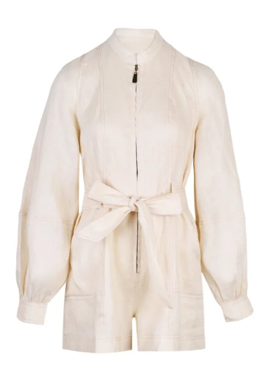 Ada Playsuit Cream sold by Sand Dollar