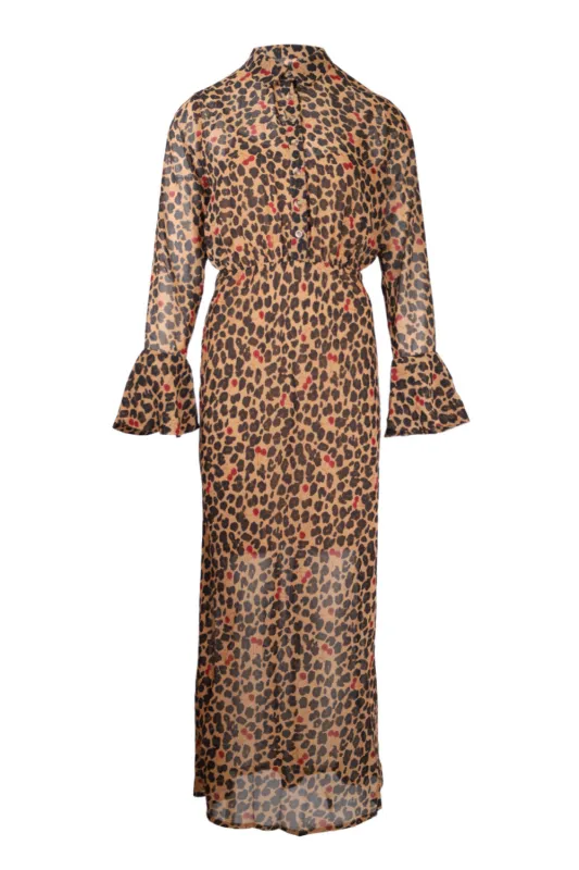 Cherry Leopard Mia Dress sold by Sand Dollar