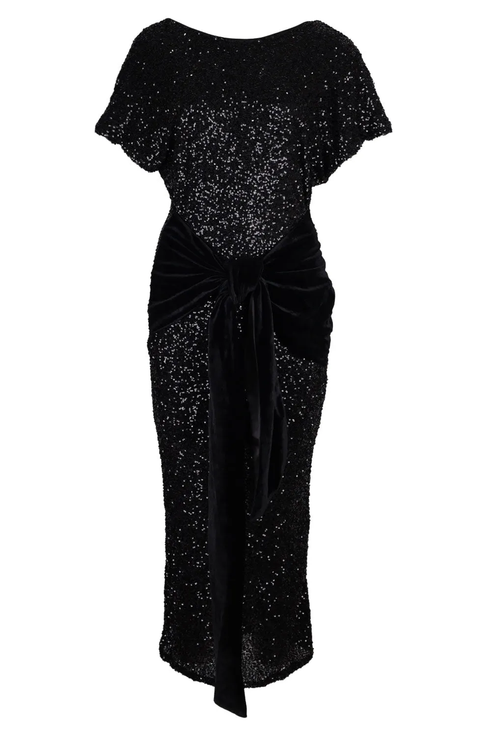 Black Sequin Bow Dress sold by Sand Dollar product image thumbnail 4