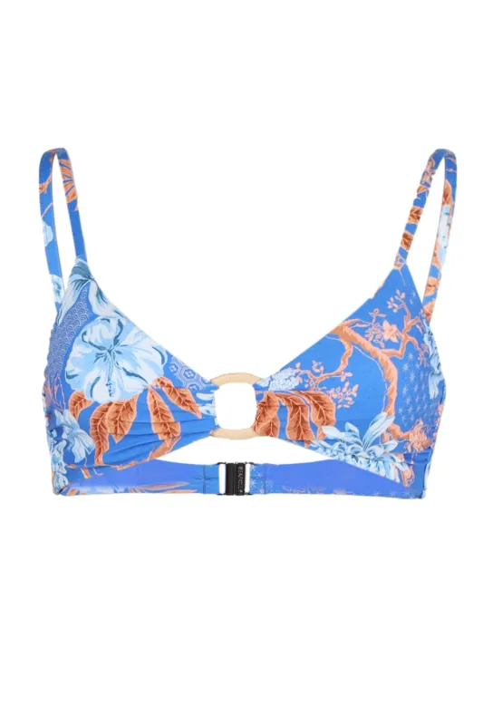 Eden Ring Front Shoulder Bralette Azure made by Seafolly