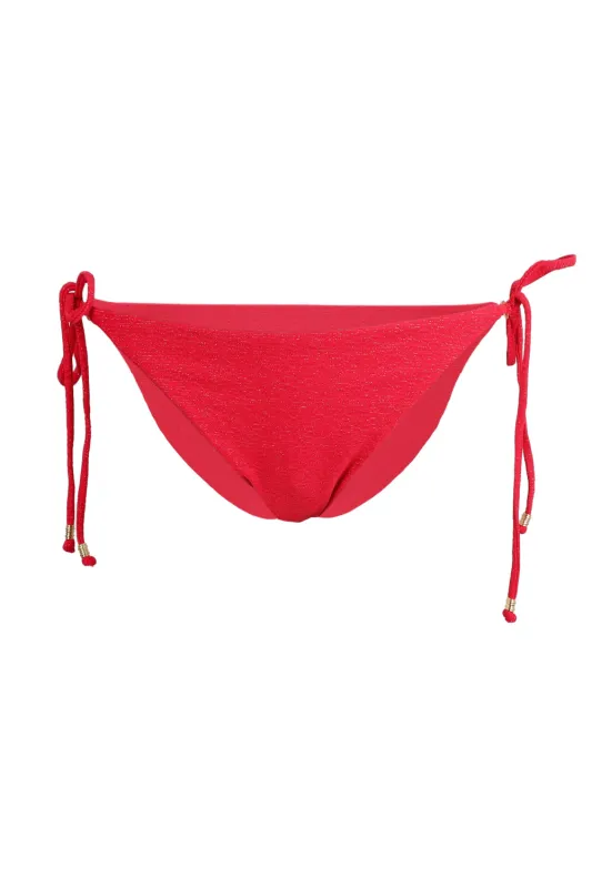 Twilight Seafolly Rio Tie Side Pant Chilli Red sold by Sand Dollar