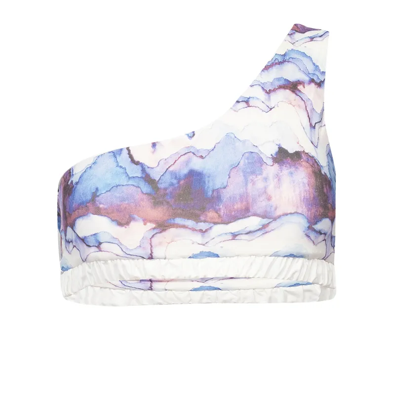 Lecce Bikini Top Blue Print/Coconut sold by Sand Dollar