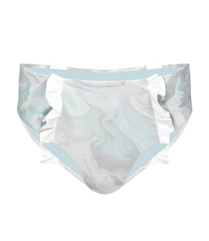 Marysia Kayenta Bottom Smoke Blue Marble Print sold by Sand Dollar