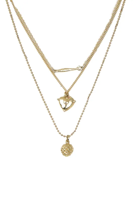 Tesori Multi Chain Charm Necklace sold by Sand Dollar