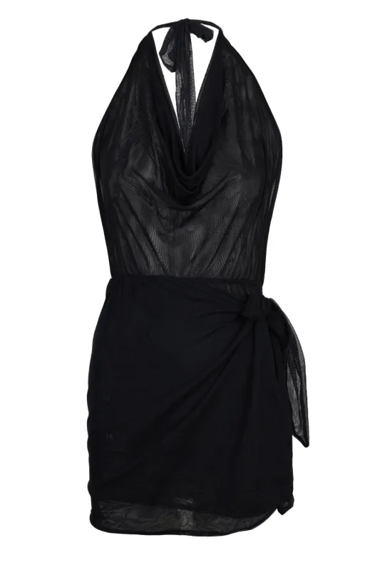 Tilly Short Cover Up Black sold by Sand Dollar