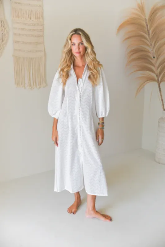 Moon Flower Collection Selene Midi Dress sold by Sand Dollar