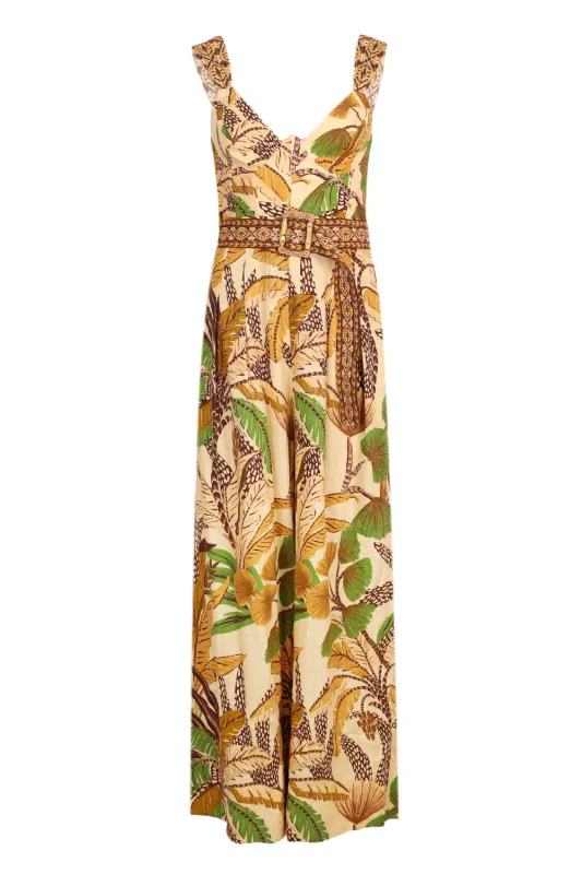 Foliage Sketch Sand Jumpsuit sold by Sand Dollar