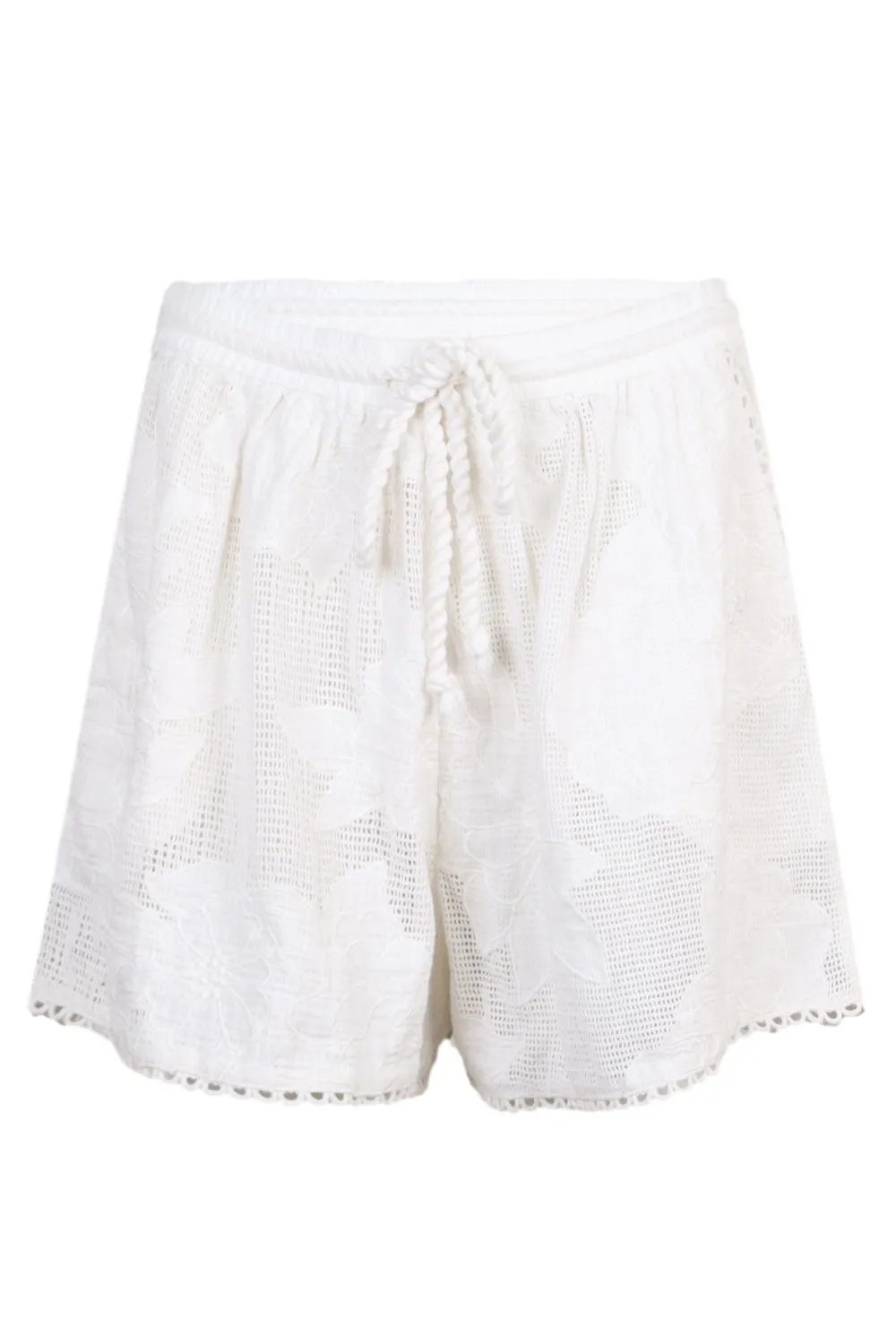 White Flower Shorts sold by Sand Dollar