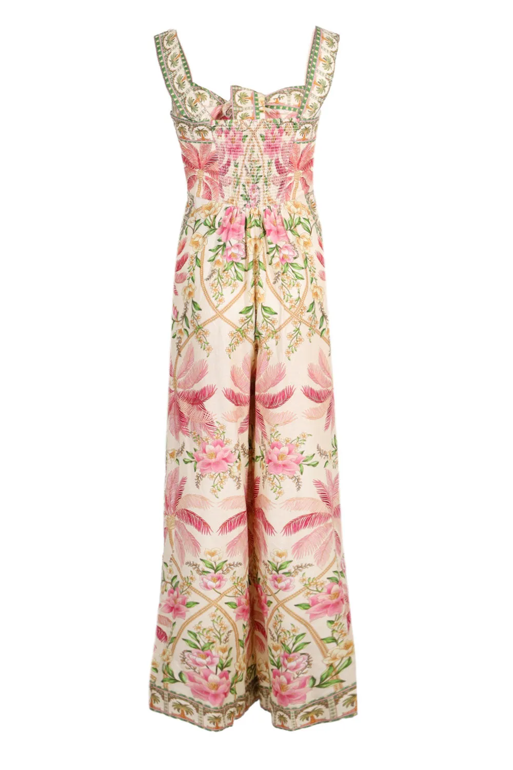 Palm Dream Off-White Strap Knot Jumpsuit sold by Sand Dollar product image thumbnail 3