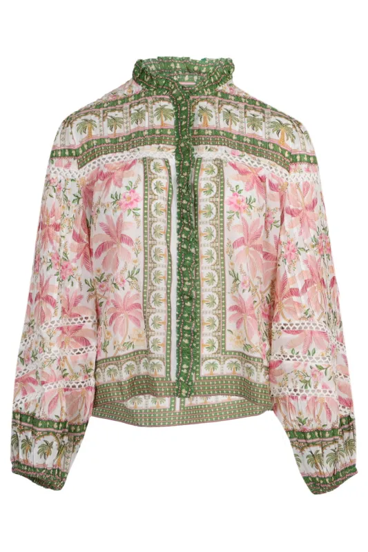 Palm Dream Off-White Blouse sold by Sand Dollar