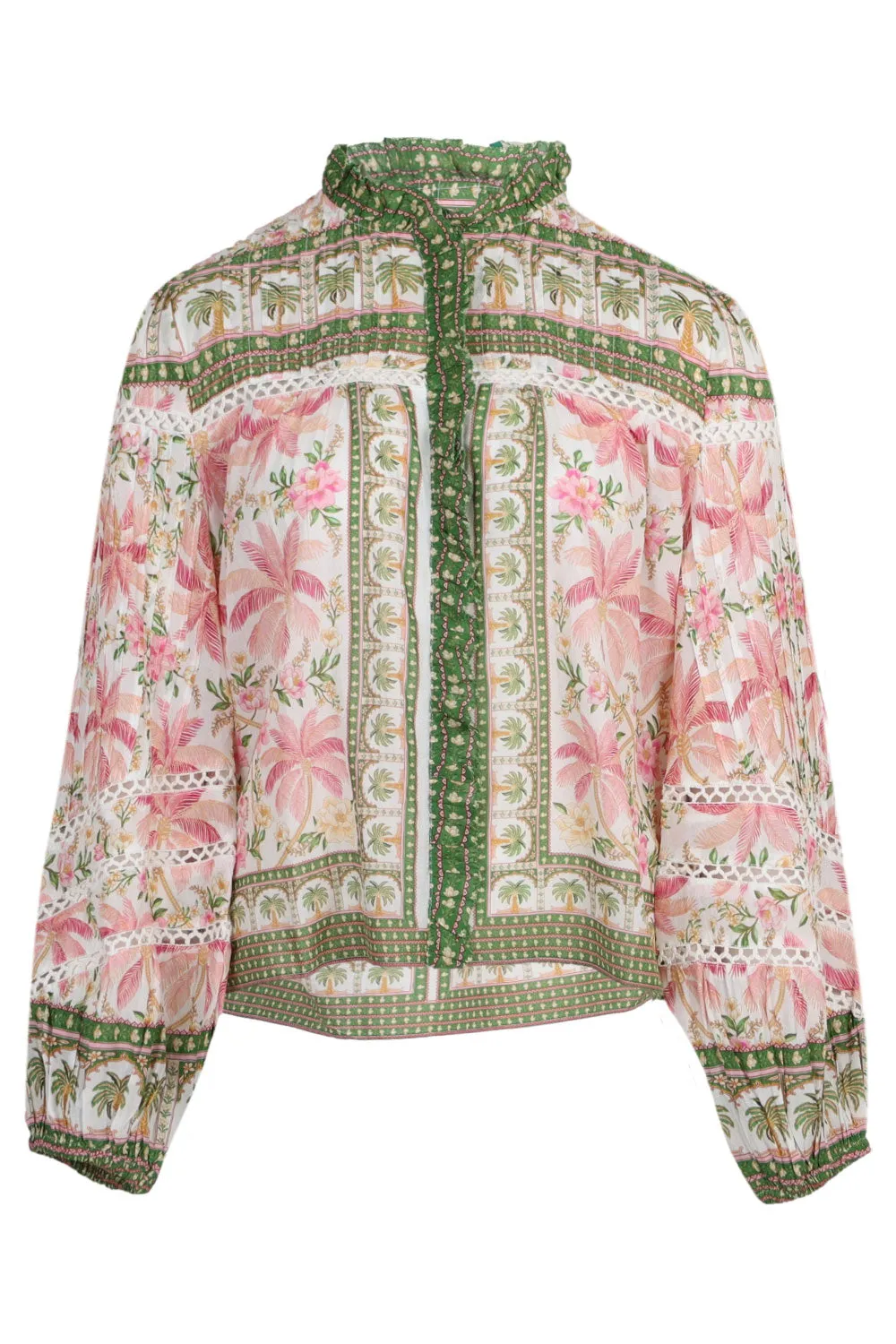 Palm Dream Off-White Blouse sold by Sand Dollar