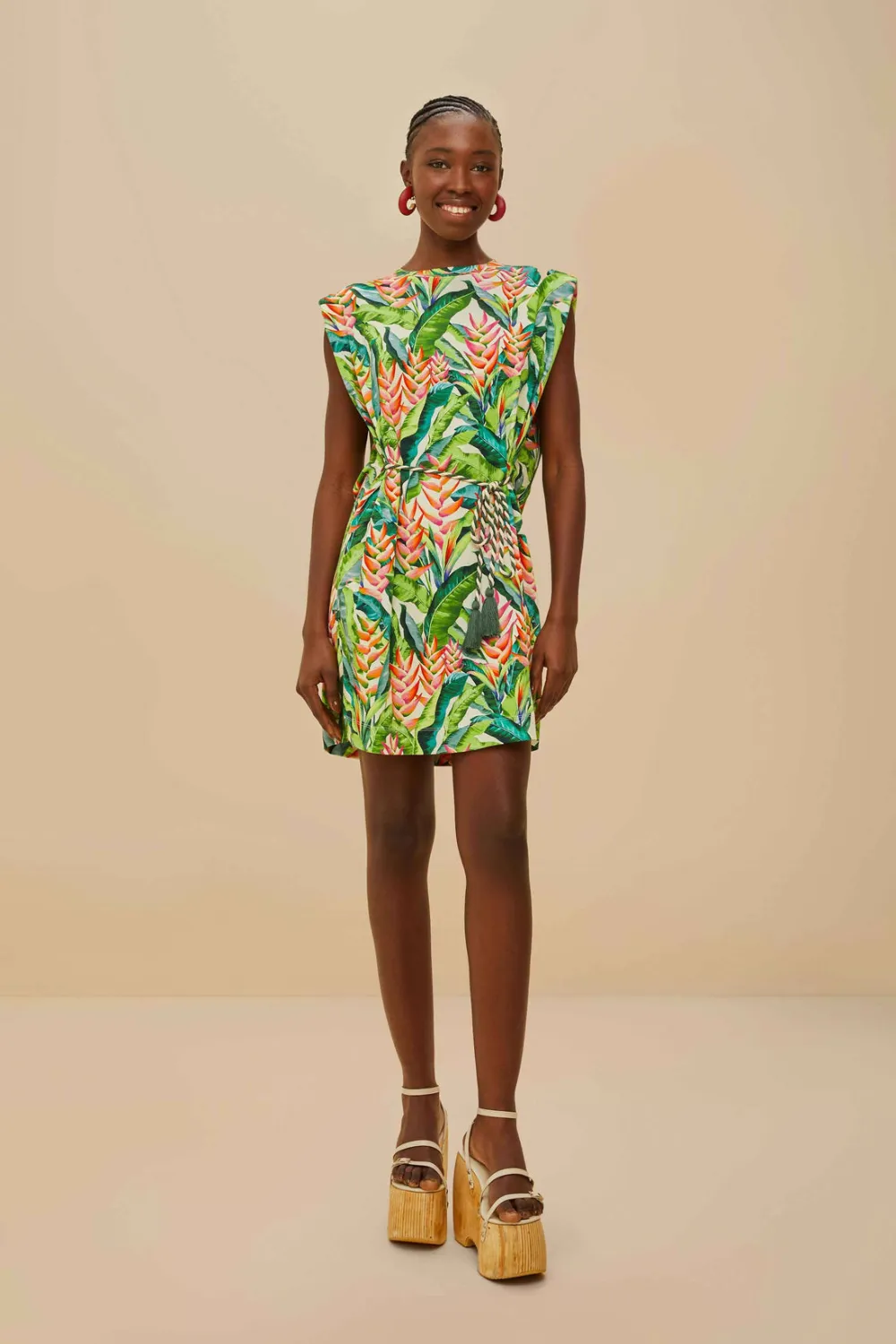 Heli Leaves Pearl T-Shirt Jersey Mini Dress sold by Sand Dollar product image thumbnail 2