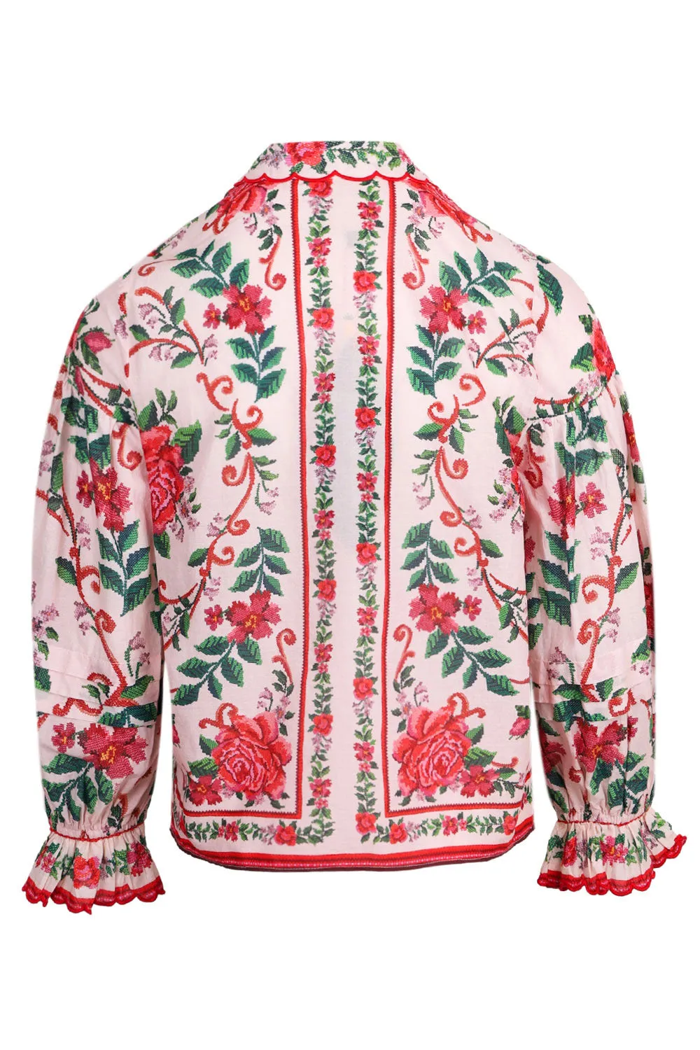 Flower Tapestry Pink Shirt sold by Sand Dollar product image thumbnail 3