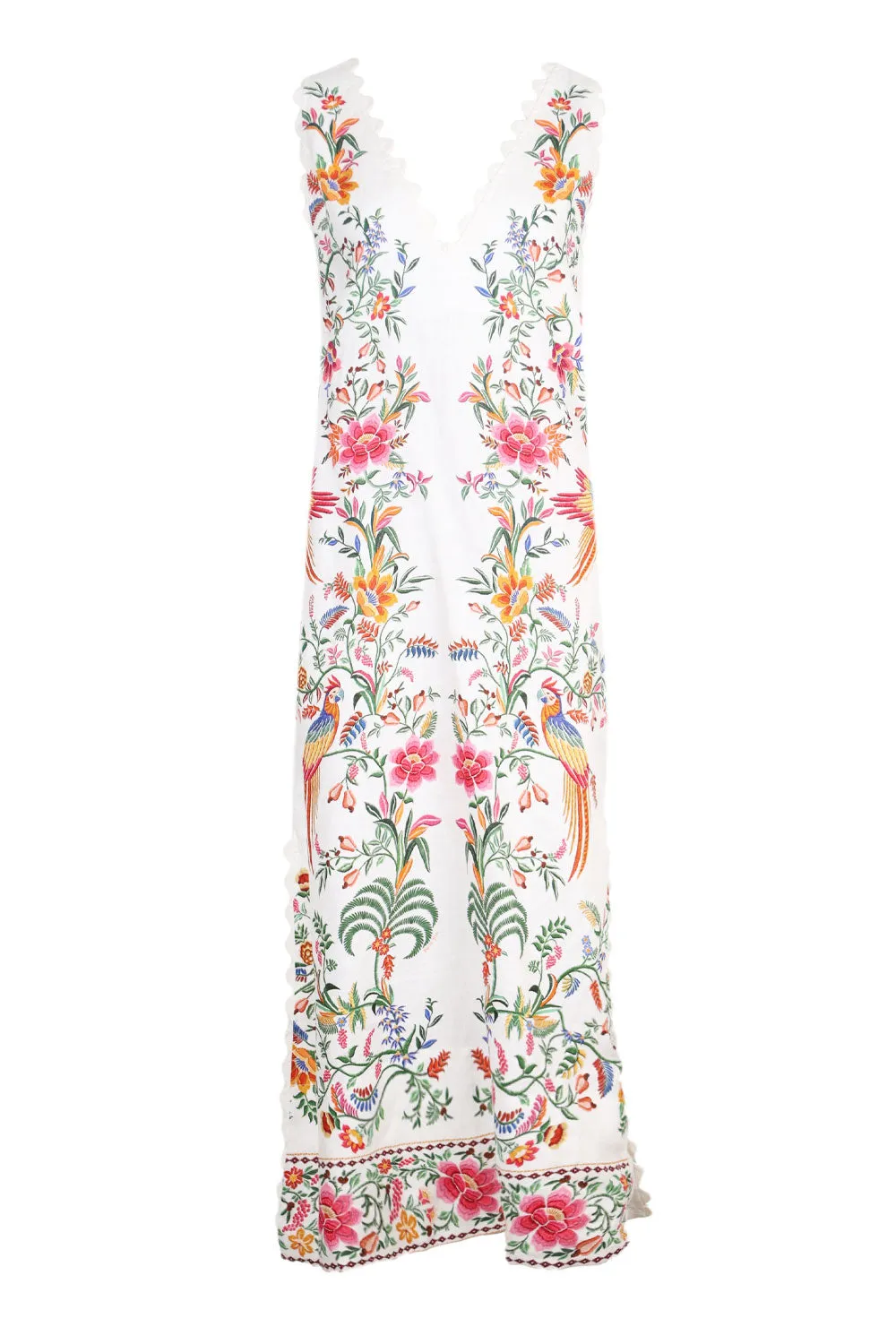 Delicate Forest Off-White Maxi Dress sold by Sand Dollar