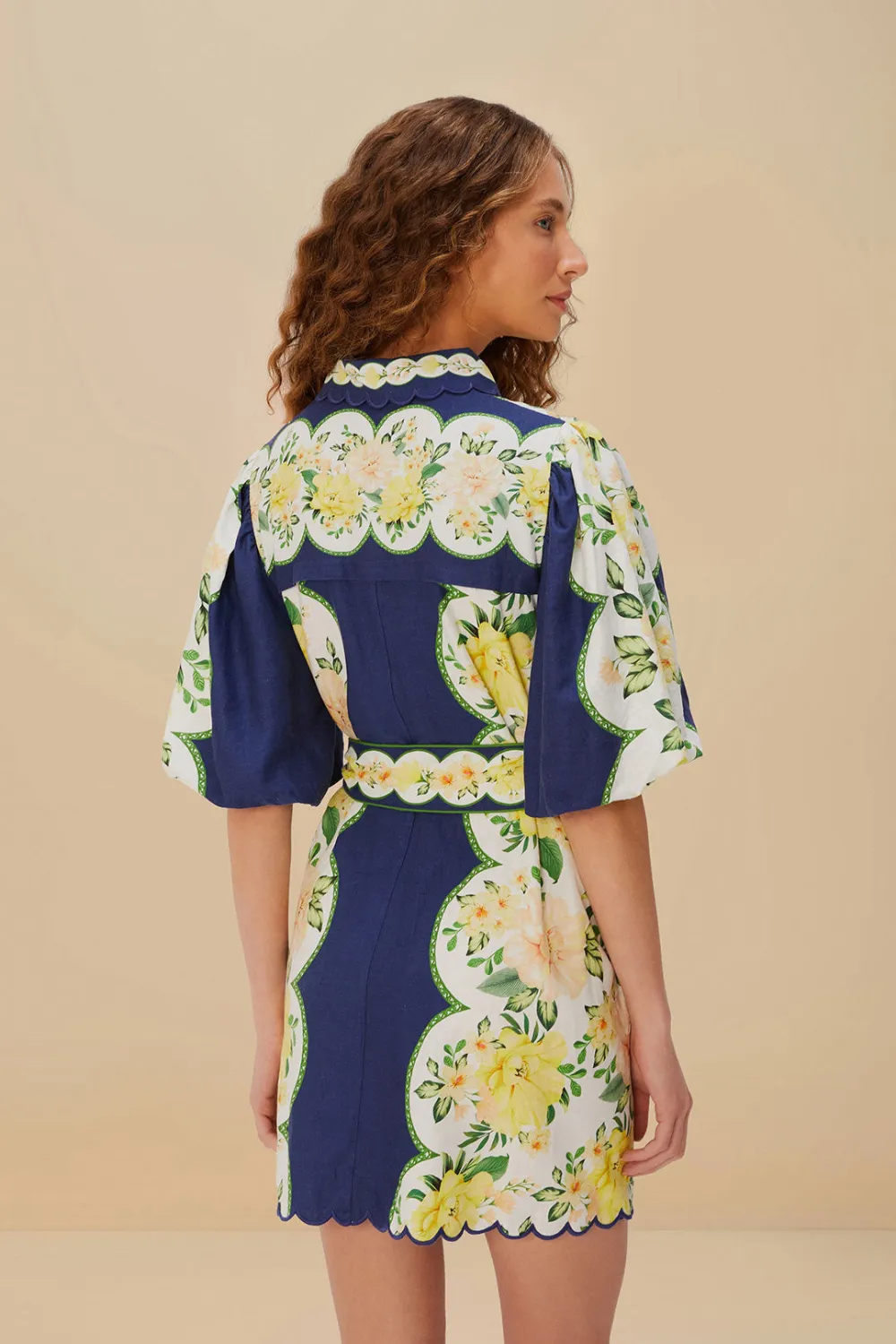 Amazon Garden Cream Mini Dress sold by Sand Dollar product image thumbnail 4