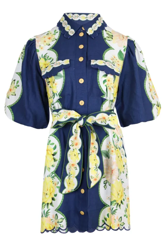 Amazon Garden Cream Mini Dress sold by Sand Dollar